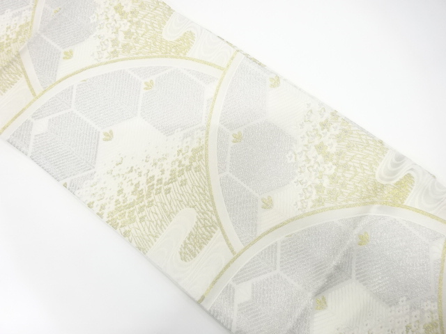 JAPANESE FUKURO OBI / WOVEN FLORAL PLANTS